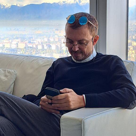 Maurizio Gelatti, agente letterario, co-fondatore dell'agenzia Contesti di Torino